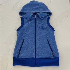 Burton Dryride Royal Blue Zippered Hoodie Vest Size XS